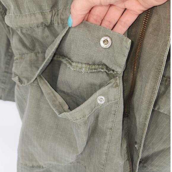 Lucky Brand Green Tencel Oversized Hooded Jacket NWT Women’s Size Small - Picture 11 of 16